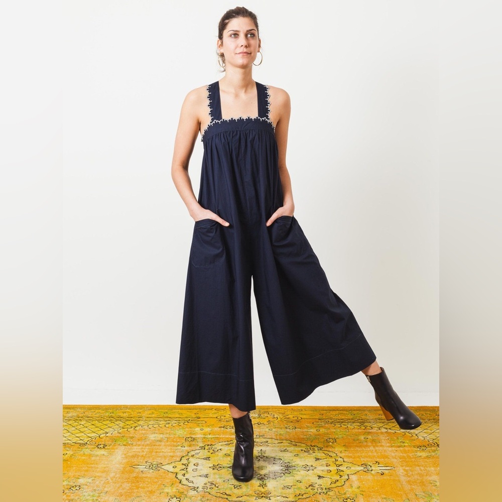 Ulla Johnson Rafaella Navy Jumpsuit